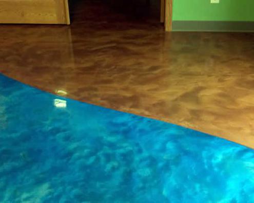 Concrete Basement Floor Staining & Concrete Polishing in Plymouth County, Massachusetts